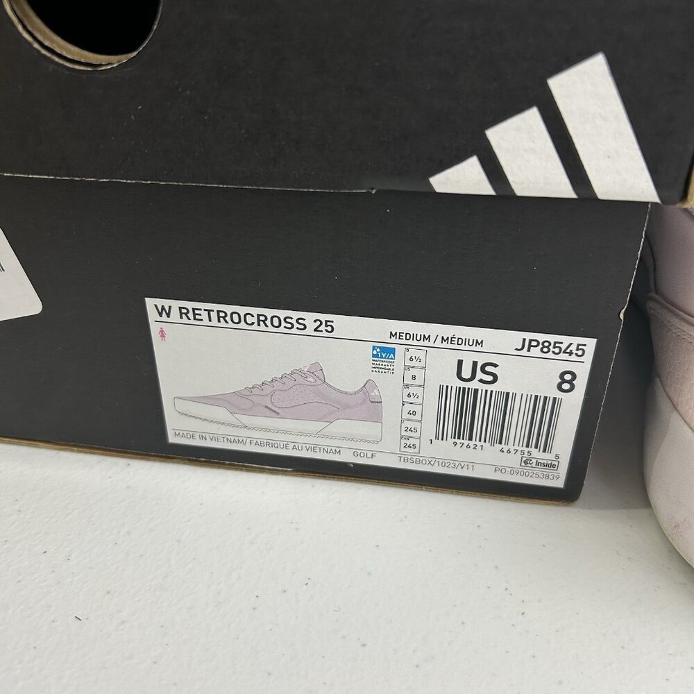 Adidas RetroCross 25 Almost Pink Size 8 Women’s Spikeless Golf Shoes Sneakers - Picture 9 of 13